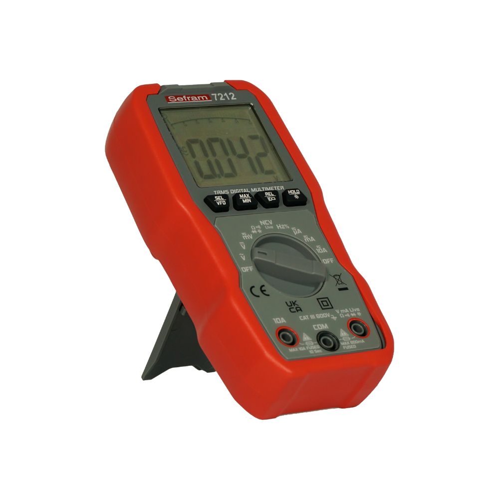 sefram7212 Sefram SEFRAM7212 SEFRAM7212 Digital LCD Multimeter True RMS, 10 A ac, 10 A dc, 600 V ac