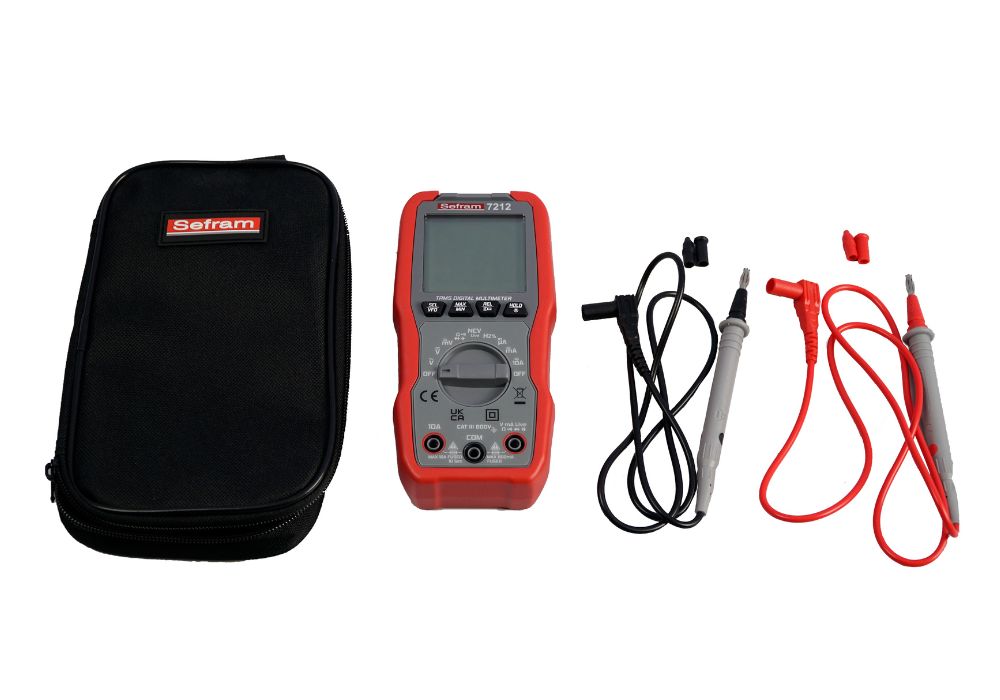 sefram7212 Sefram SEFRAM7212 SEFRAM7212 Digital LCD Multimeter True RMS, 10 A ac, 10 A dc, 600 V ac