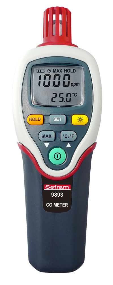 Sefram Data Logging CO Probe 70 °C, 70 °C Max, Battery-Powered