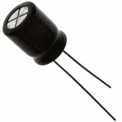 Cornell-Dubilier 100 μF Aluminium Electrolytic Capacitor 63V dc, Radial - SEK101M063ST Radial
