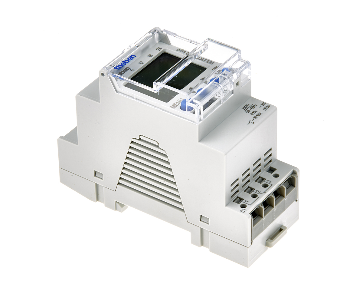 Theben Digital SELEKTA 170 Top3 DIN Rail Time Switch, 1-Channel 230 V ac
