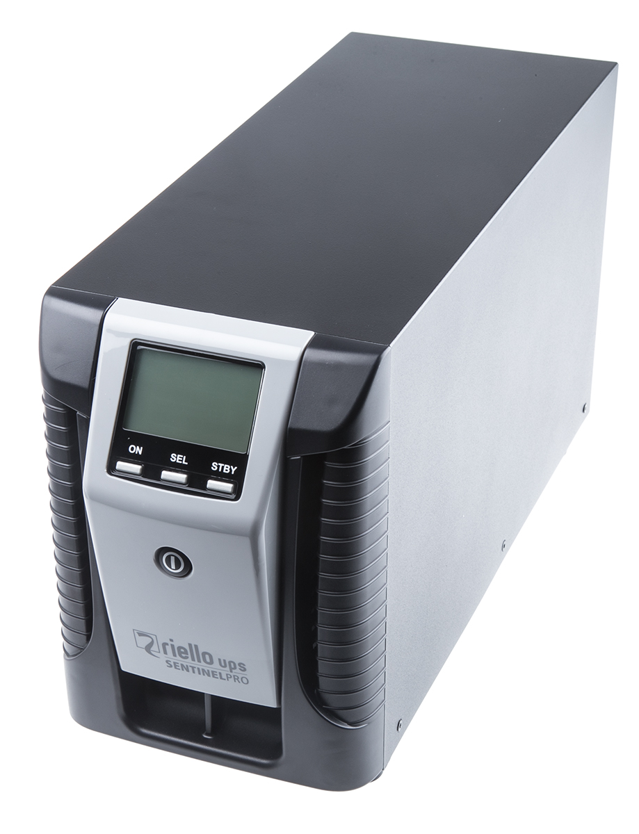 Riello 220 V, 230 V, 240V ac Input Tower Uninterruptible power supply, 1000 VA, Extended recharger for Sentinel Pro 800