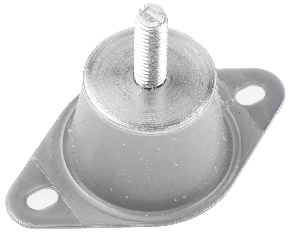 Taica Cylindrical M6 Anti-Vibration Mount, Male Buffer Foot