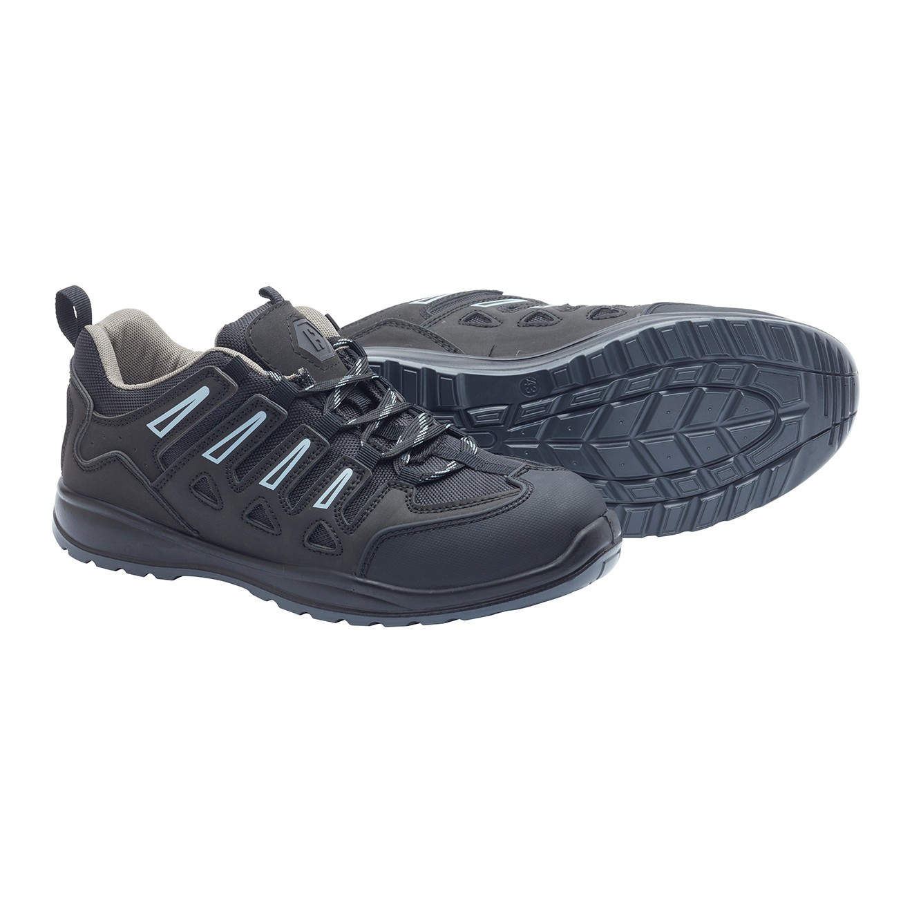 sf101b10 Rodo SF101 Unisex Black Steel Safety Trainer, UK 10, EU 44
