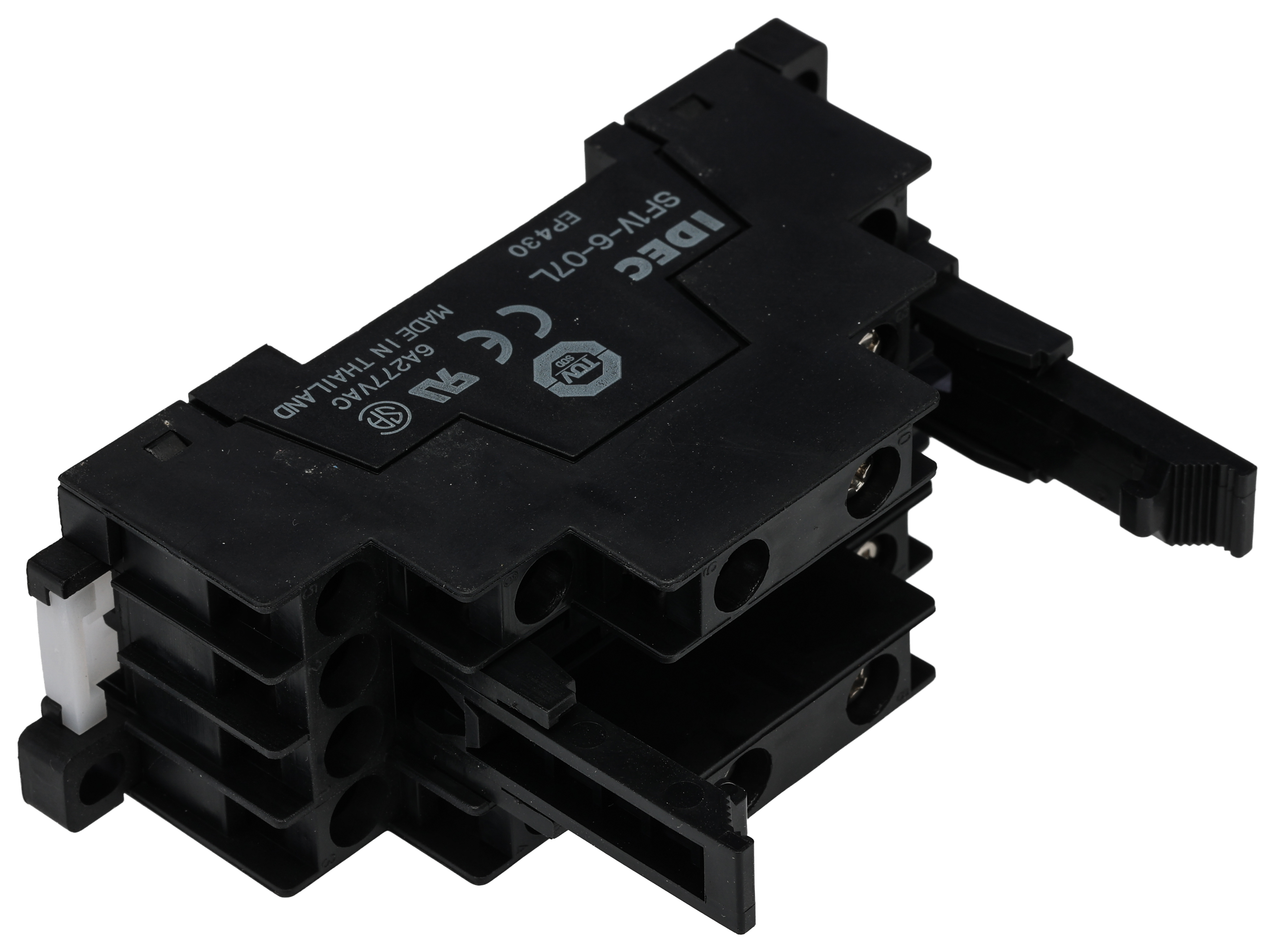 sf1v-6-07l Idec SF1V 6 Way 250V ac DIN Rail Relay Socket, for use with RF1V