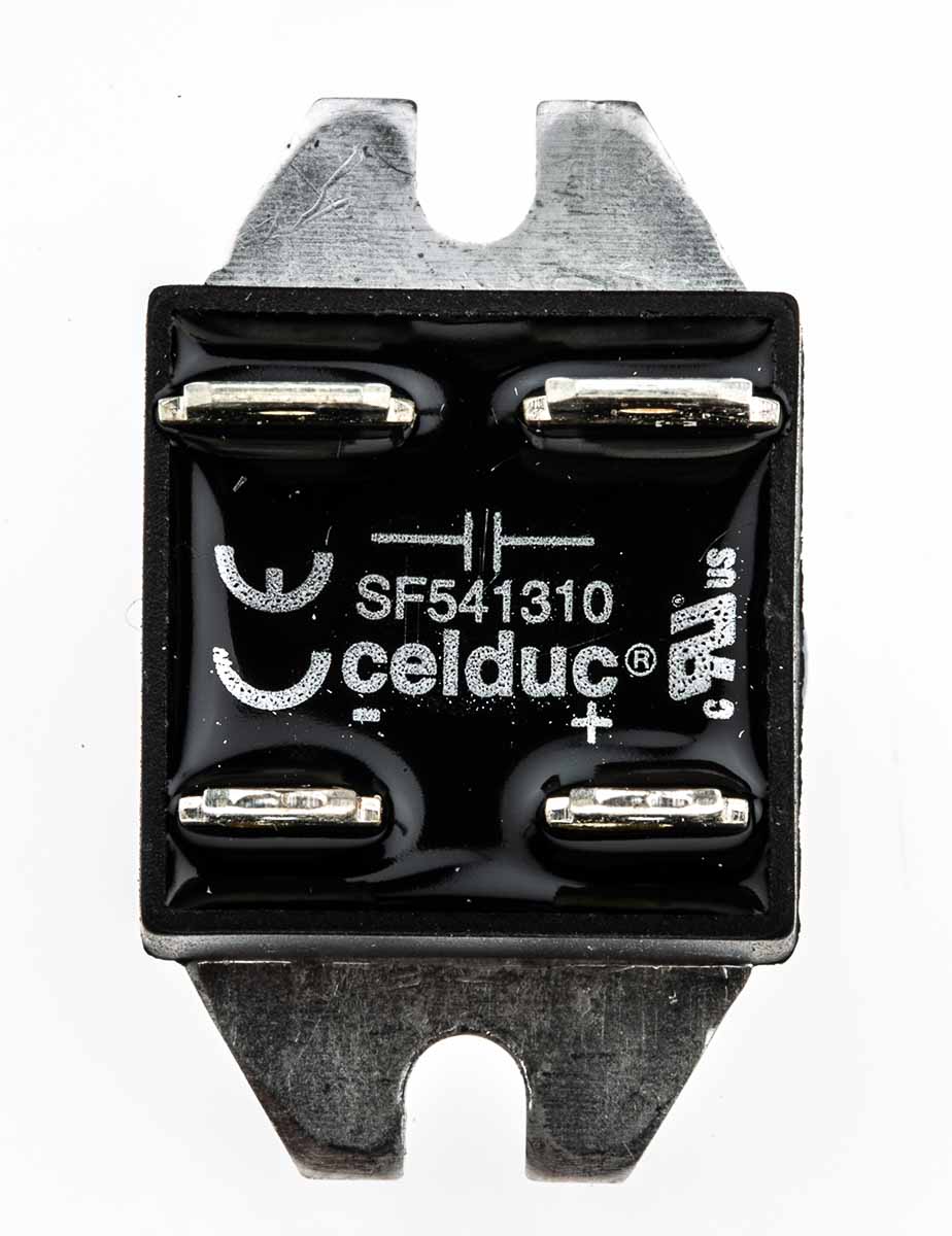 sf541310 Celduc SF-SP7-SP8 Series Solid State Relay, 10 A Load, DIN Rail Mount, 280 Vrms Load, 30V dc Control