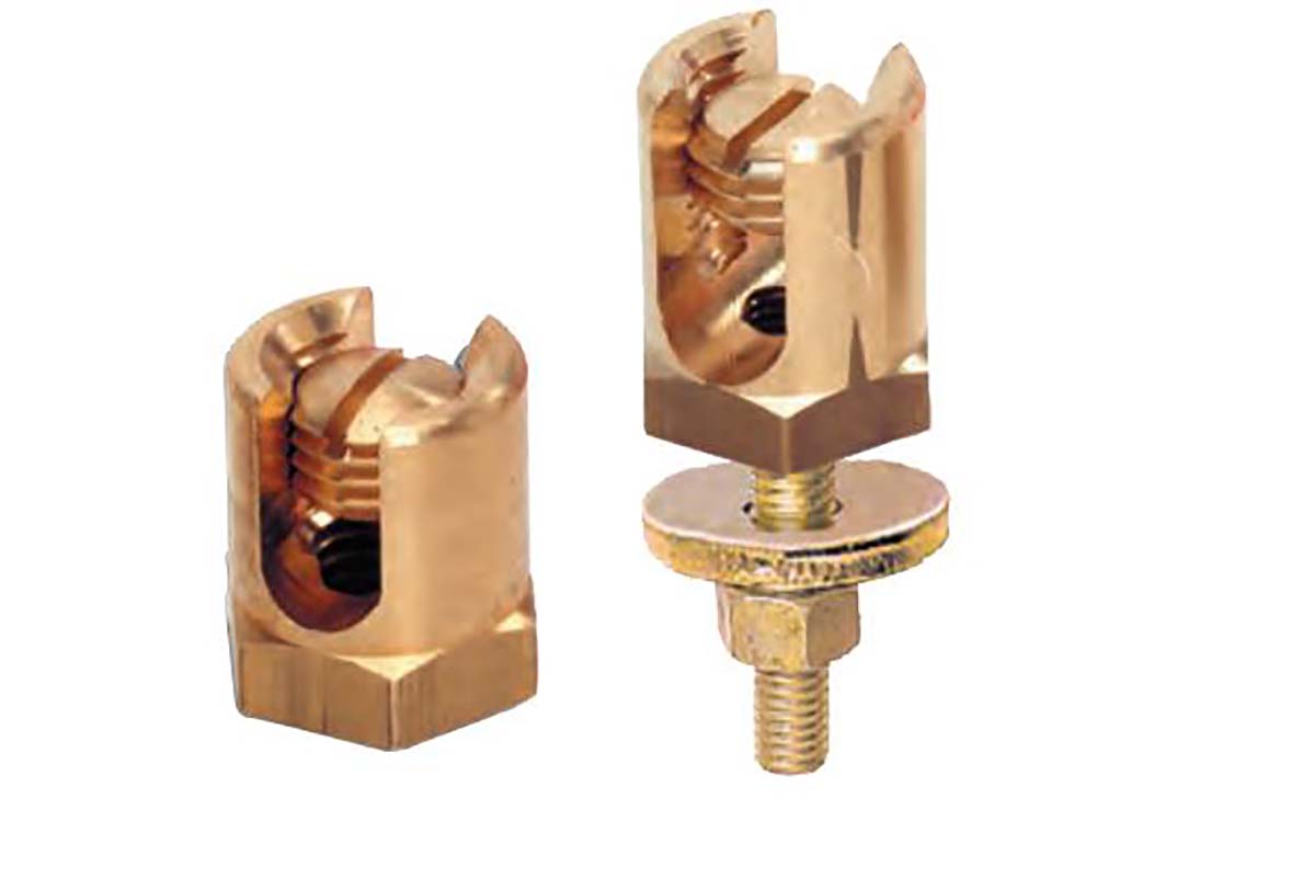 MECATRACTION Earthing Line Support Brass Cable Tray Accessory, 17mm Width