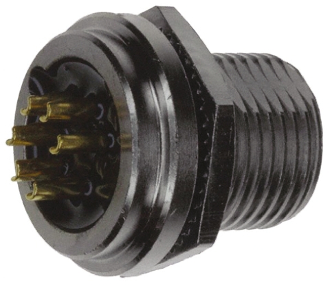 Switchcraft Circular Connector, 6 Contacts, Panel, Miniature Connector, Socket, Female, IP66, IP68, MINI-CON-X Series