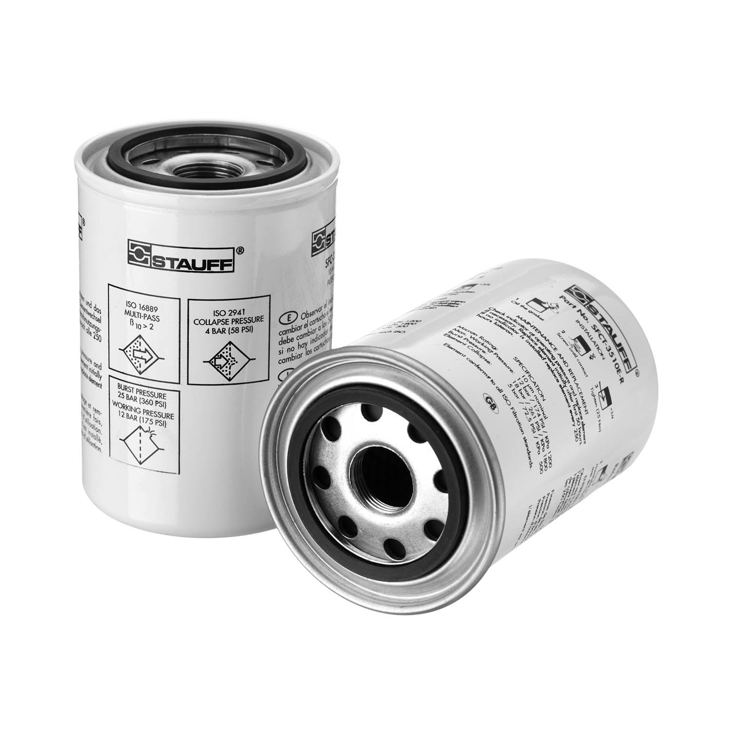 Stauff Replacement Hydraulic Filter Element SFC-3525-E, 25 μm