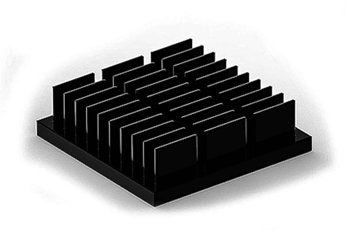 SPREADFAST Heatsink, Universal Square Alu 7 mm 25 mm 25mm