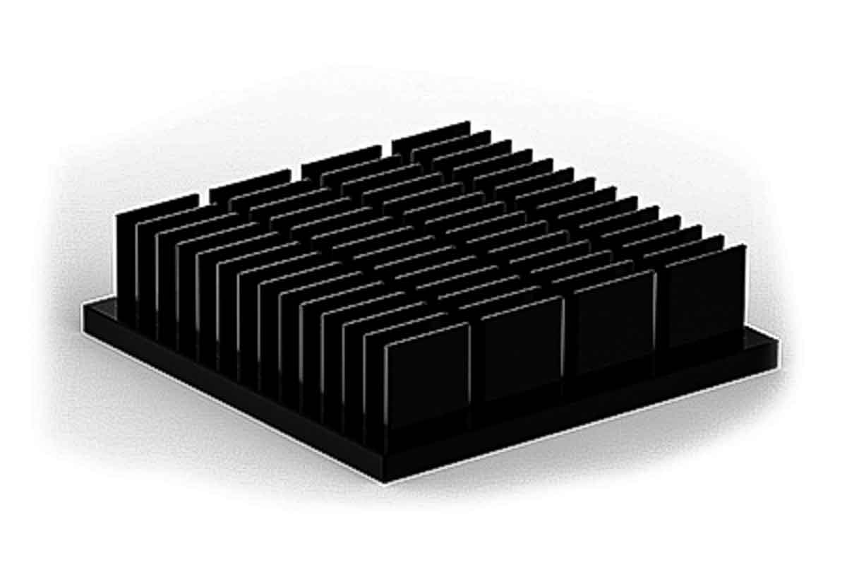 SPREADFAST Heatsink, Universal Square Alu 9 mm 35 mm 35mm