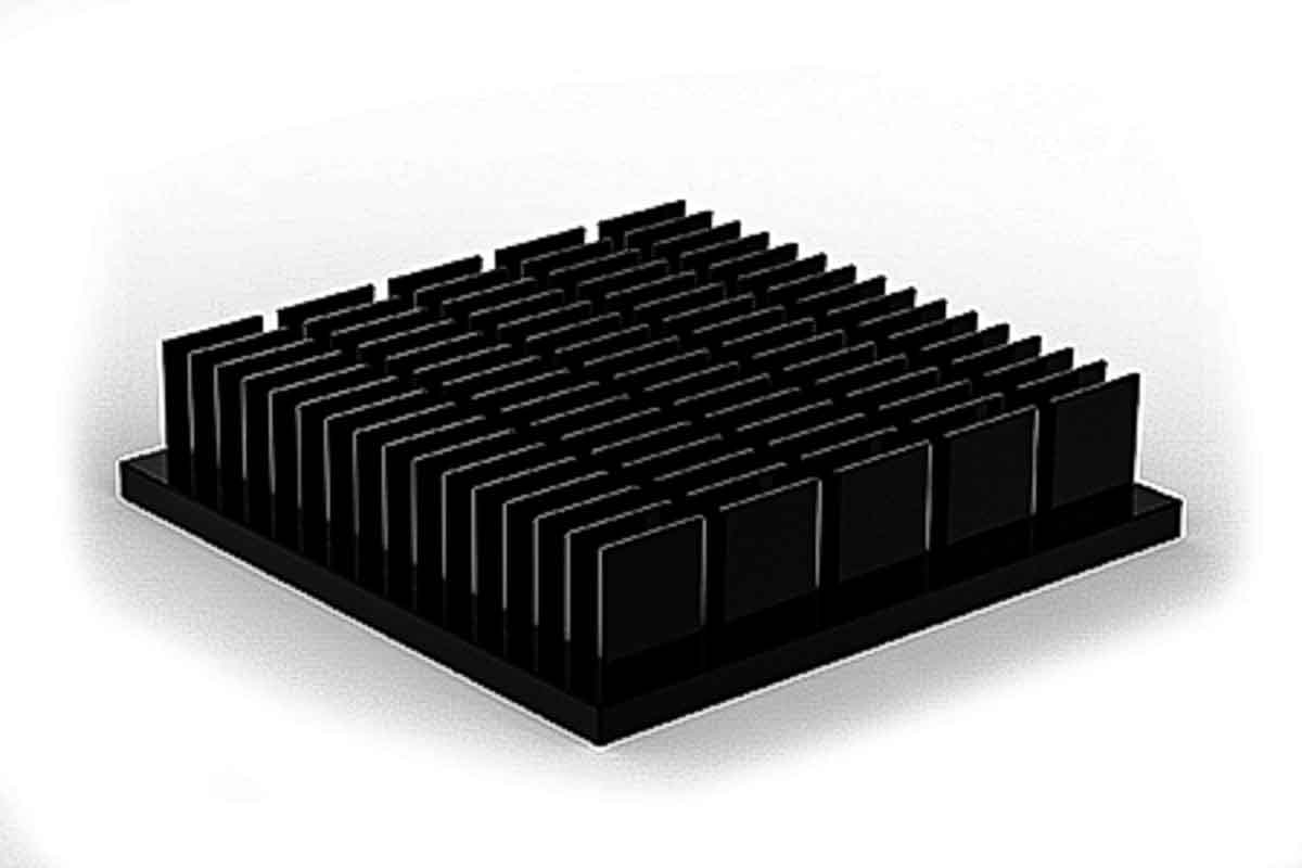 European Thermodynamics Heatsink, Universal Square Alu 15 mm 40 mm 40mm