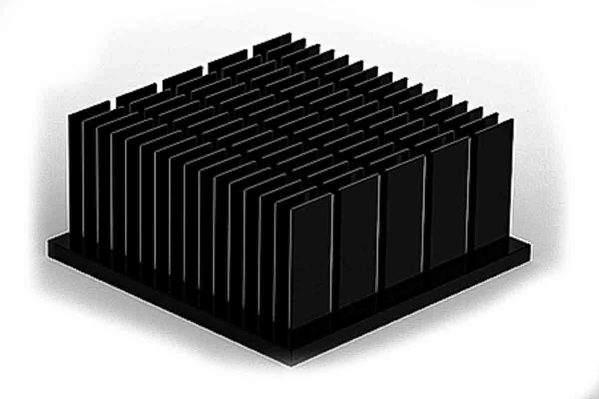 SPREADFAST Heatsink, Universal Square Alu 21 mm 40 mm 40mm