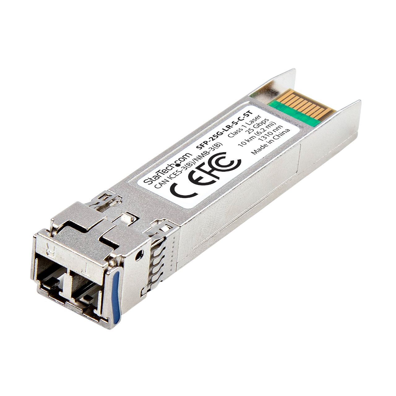StarTech.com Fibre Optic Lc Duplex Female Single Mode Transceiver Module, Full Duplex, 25000Mbps