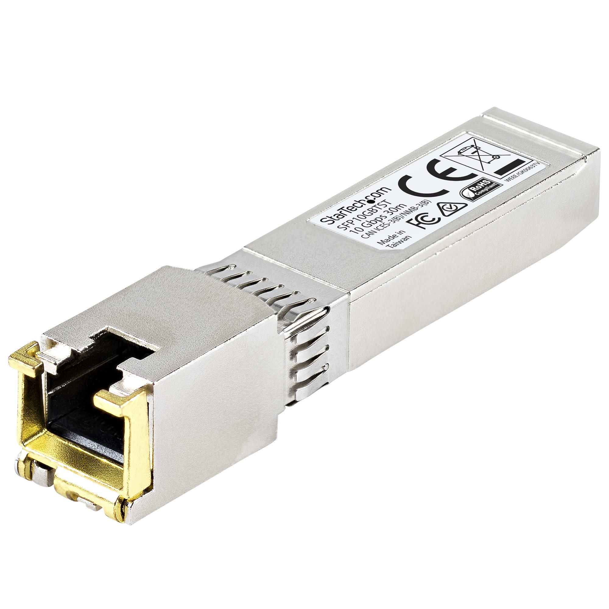 sfp10gbtst StarTech.com RJ45  Copper  Transceiver Module, Full Duplex, 10000Mbps