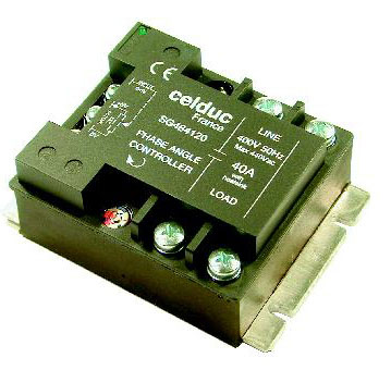 Celduc Solid State Relay, 40 A Load, DIN Rail Mount, 265 Vrms Load, 5V Control