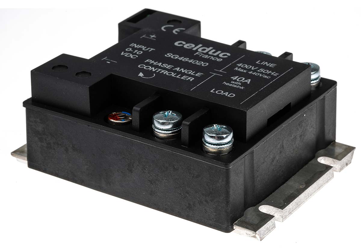 Celduc SG4 Series Solid State Relay, 40 A Load, Panel Mount, 460 Vrms Load, 10V dc Control