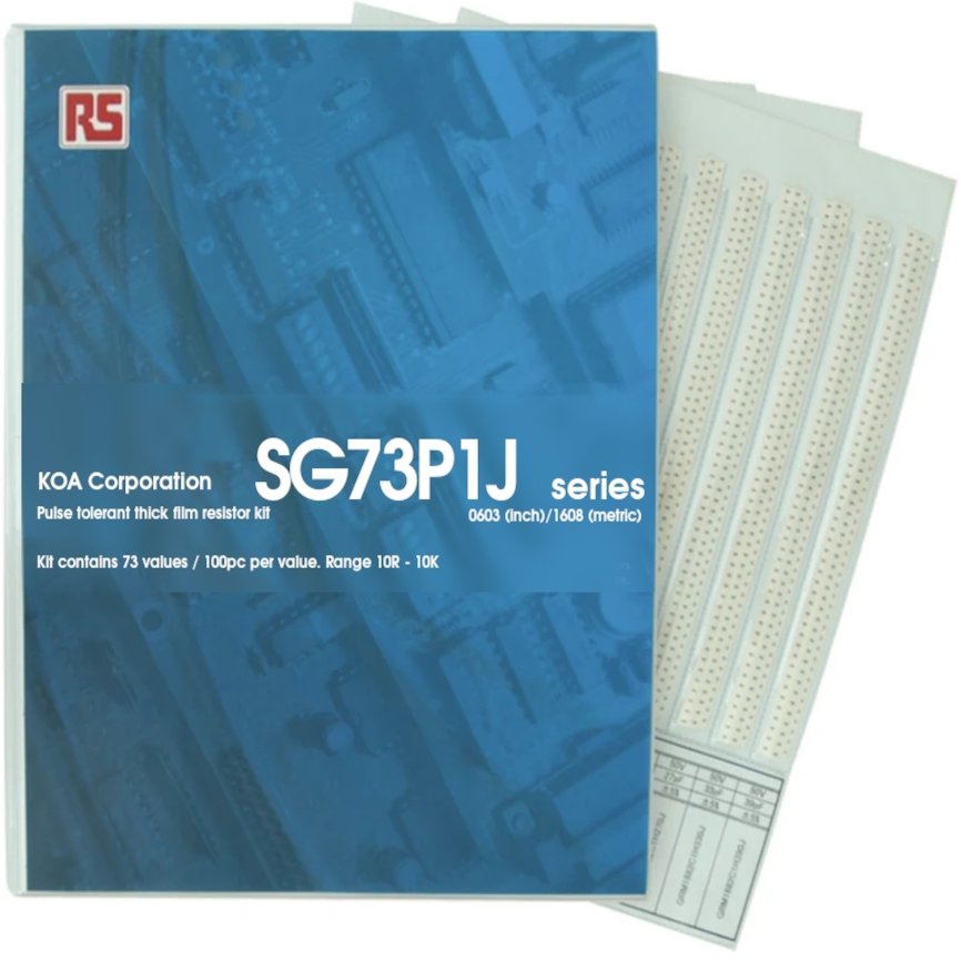 KOA, SG73P Thick Film, Surface Mount 73 Resistor Kit 7300, 10 Ω → 10 kΩ
