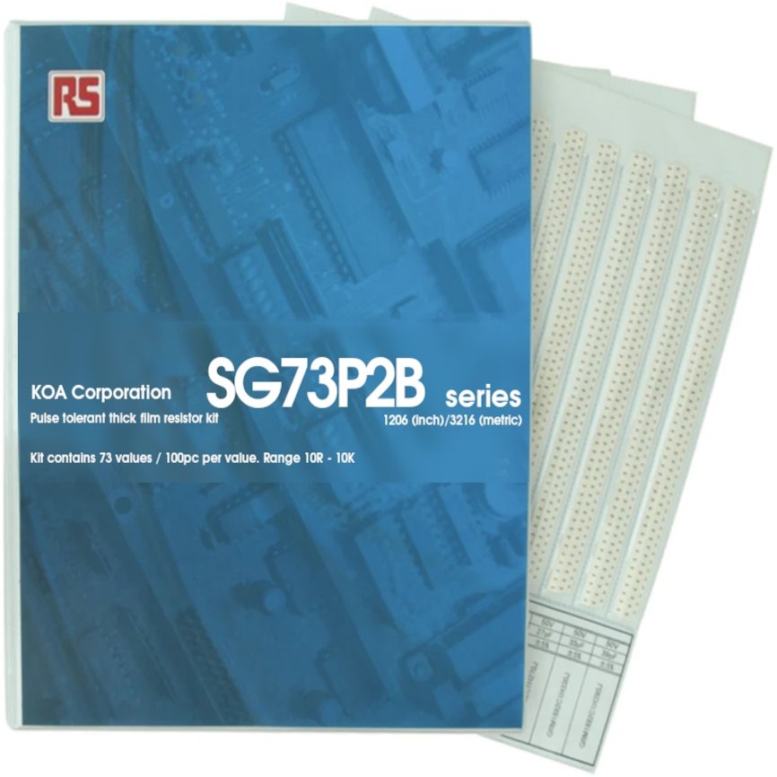 KOA, SG73P Thick Film, Surface Mount 73 Resistor Kit 7300, 10 Ω → 10 kΩ