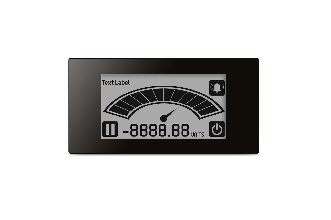 Lascar B Series Digital Voltmeter DC, E -paper Dot Matrix Display 3-Digits 0.25 %, 34 mm, 70 mm