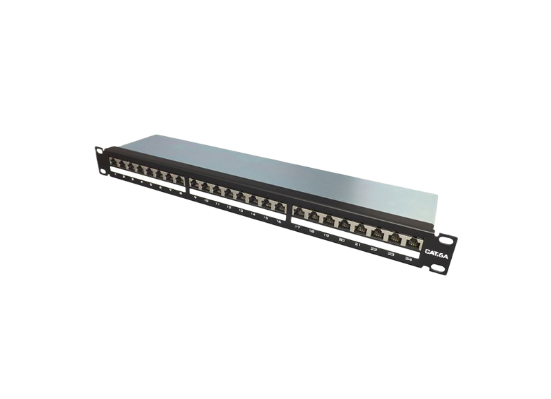 TUK Limited SGF Series Cat6 24 Port RJ45 Patch Panel UTP 1 U Black