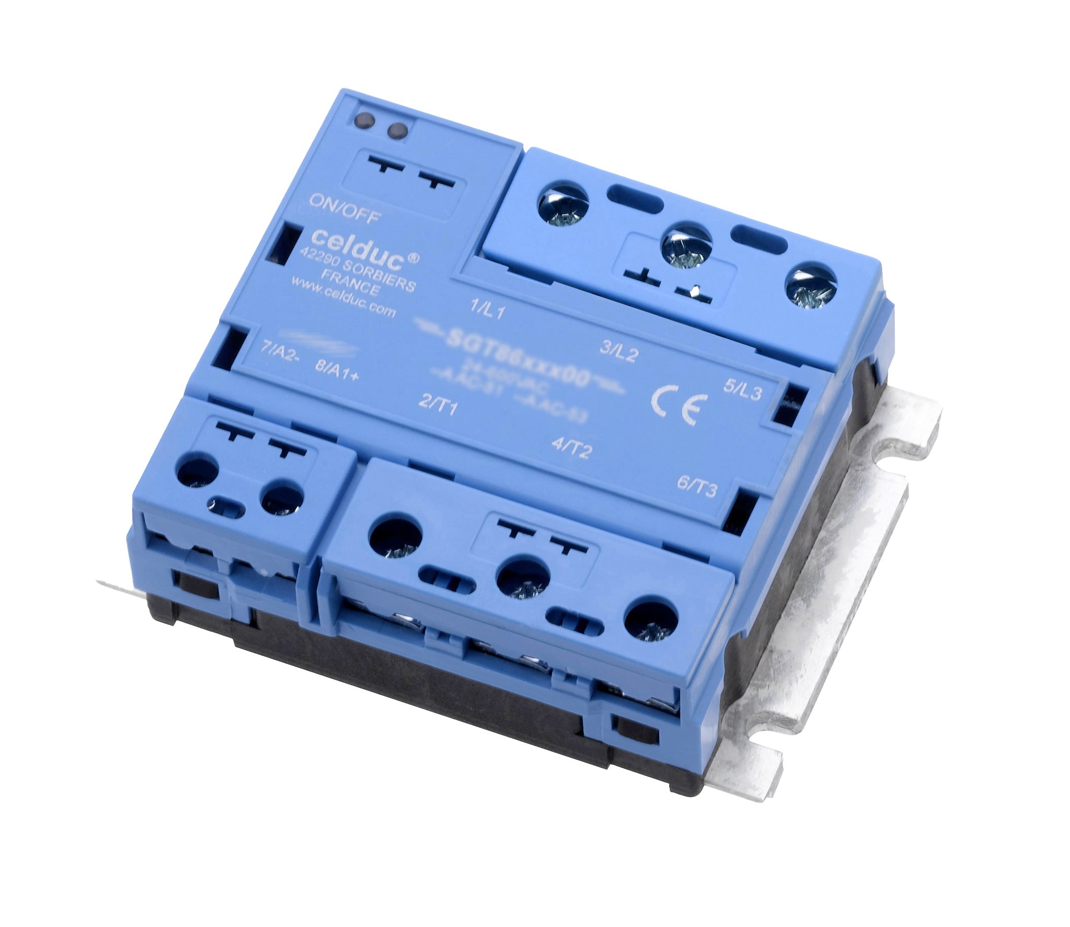 Celduc SGT Series Solid State Relay, 125 A Load, 520 Vrms Load, 255V ac/dc Control