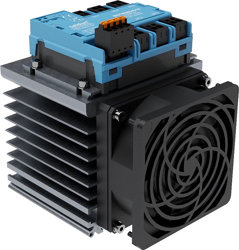 Celduc SGTR9 Series Solid State Relay 3 Phase, 41 A Load, DIN Rail Mount, 660 V ac Load, 30V dc Control