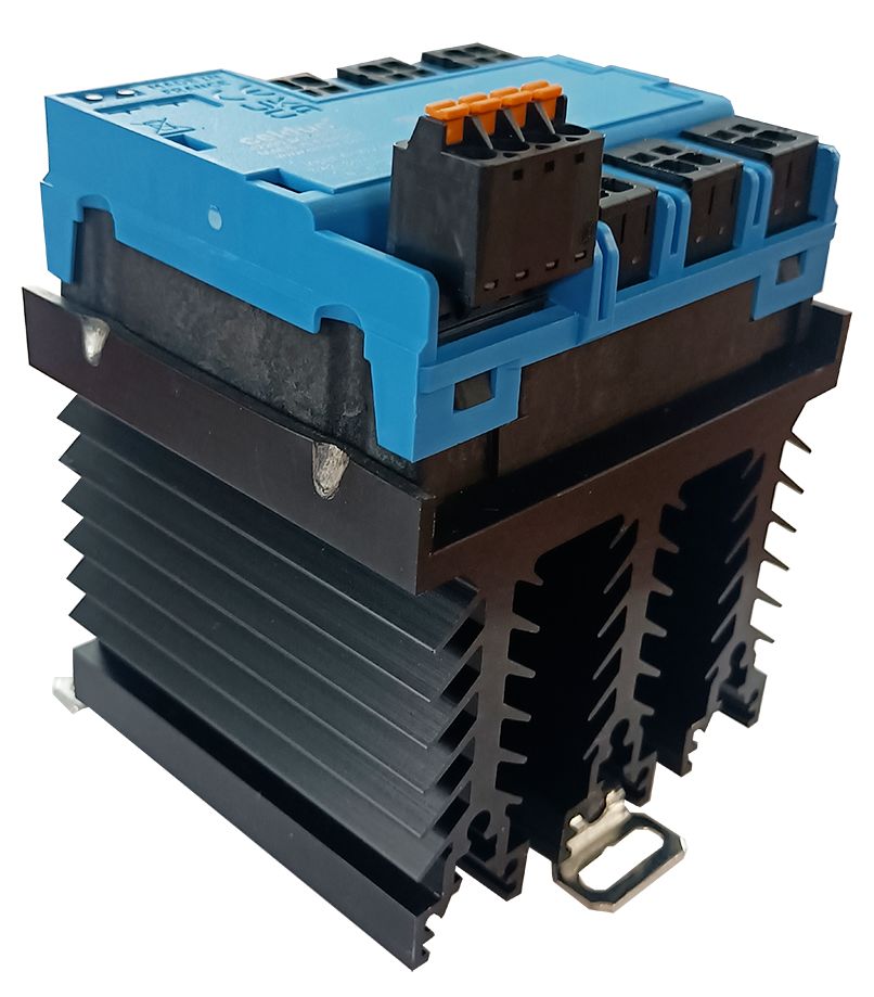 Celduc SGTR9 Series Solid State Relay 3 Phase, 22 A Load, DIN Rail Mount, 660 V ac Load, 30V dc Control