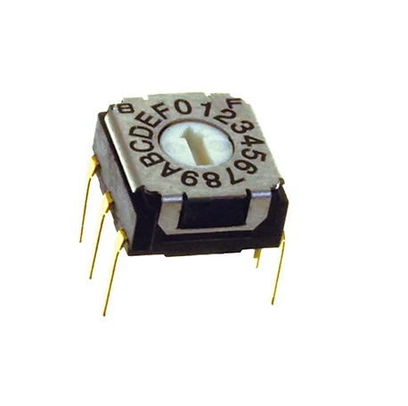 Nidec Components SH-7000, 10 Position SPDT Rotary Switch, 100mA, Pin