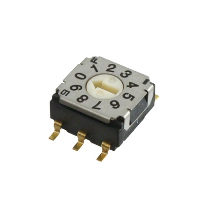 Nidec Components SH-7000, 10 Position SPDT Rotary Switch, 100mA, Gull Wing