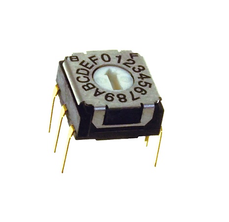 Nidec Components SH-7000, 16 Position SPDT Rotary Switch, 100mA, Pin