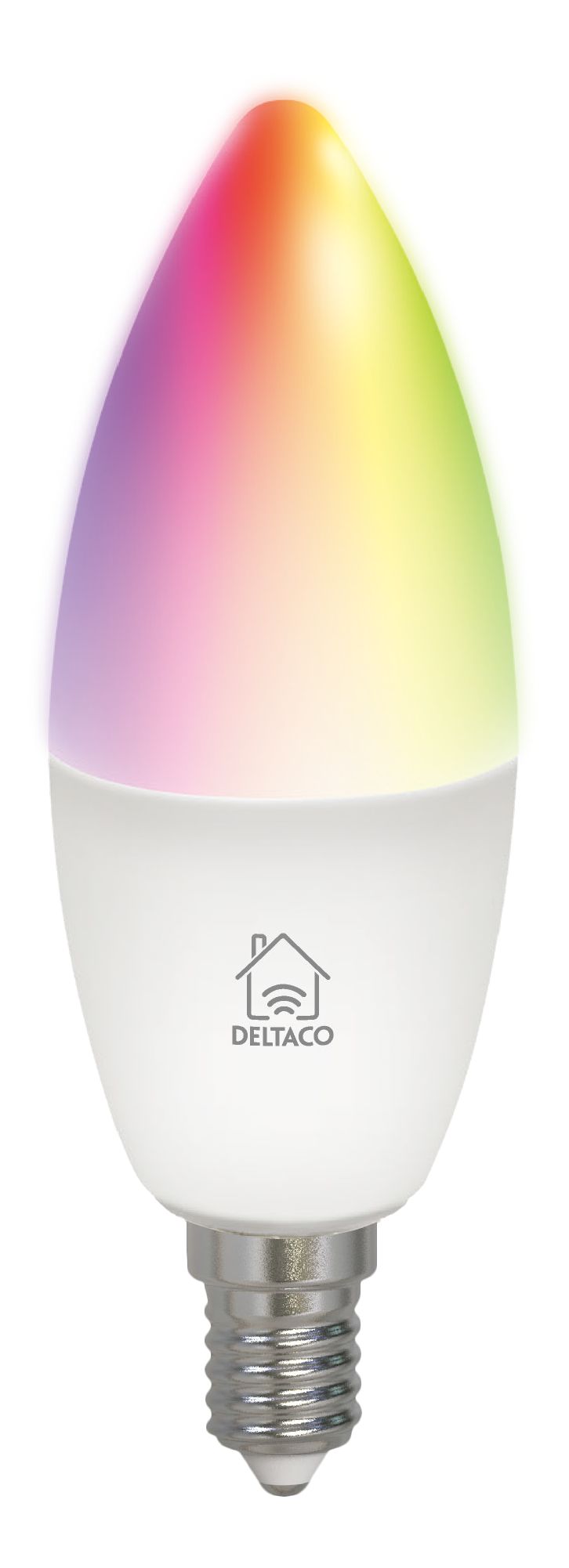 Deltaco 5 W E14 LED Smart Bulb, Cool White, Warm White, RGB, 6500k