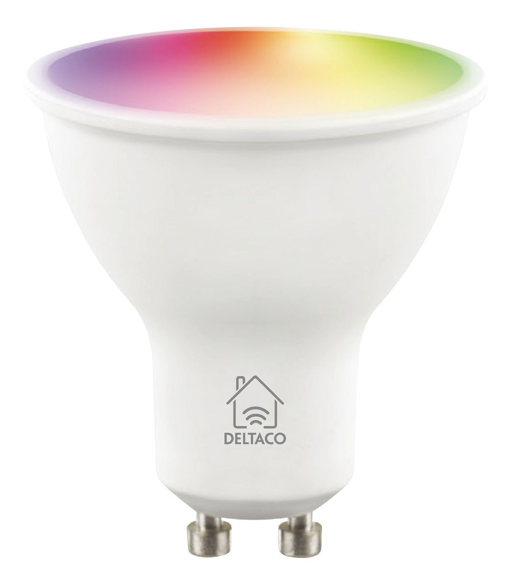 Deltaco 5 W GU10 Smart Bulb, RGB, Warm White, Cool White, 6500k