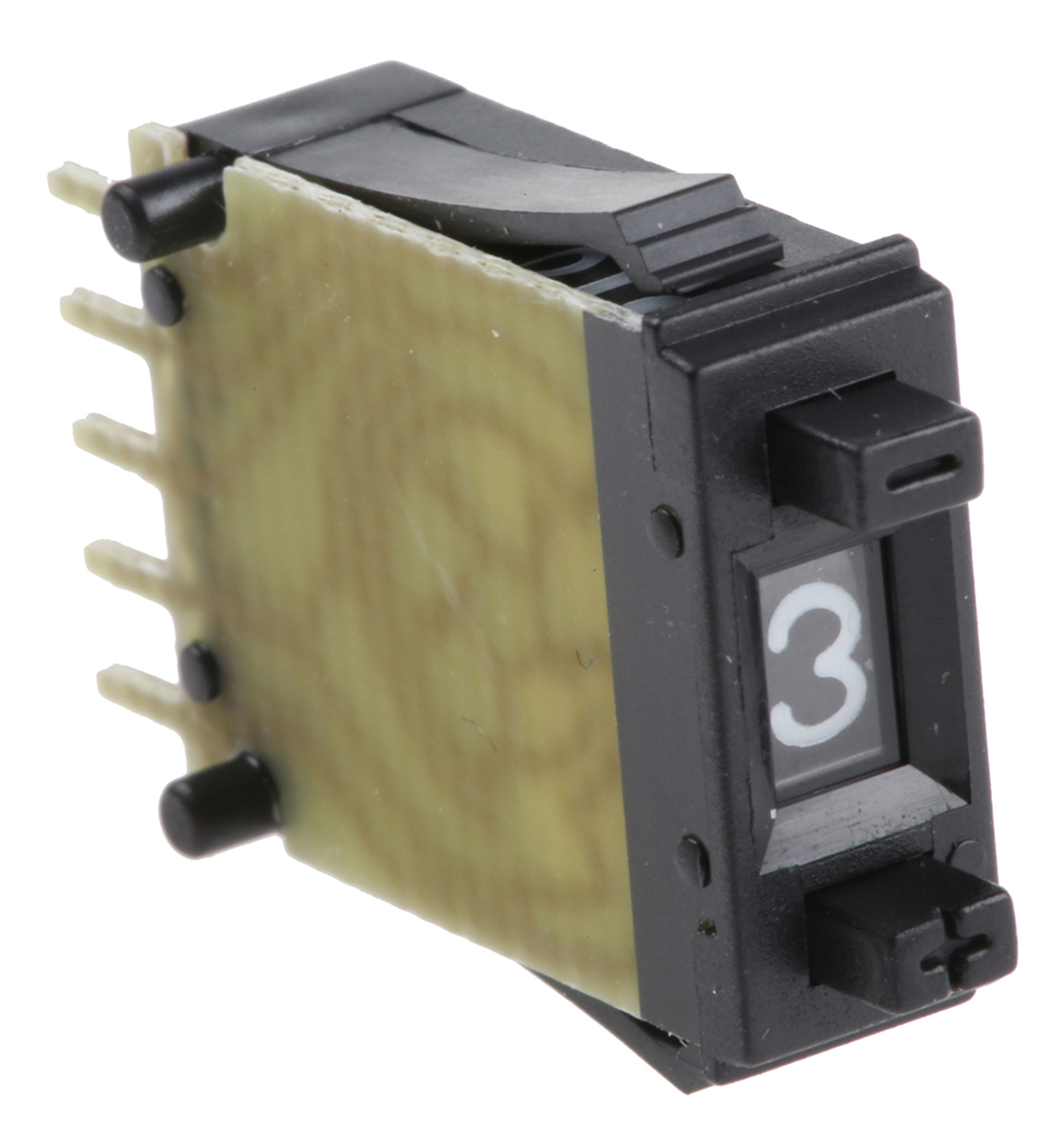 Hartmann Pushwheel Switch BCD Solder Panel 100 mΩ 10 Way 100mA SH6-131-AKK