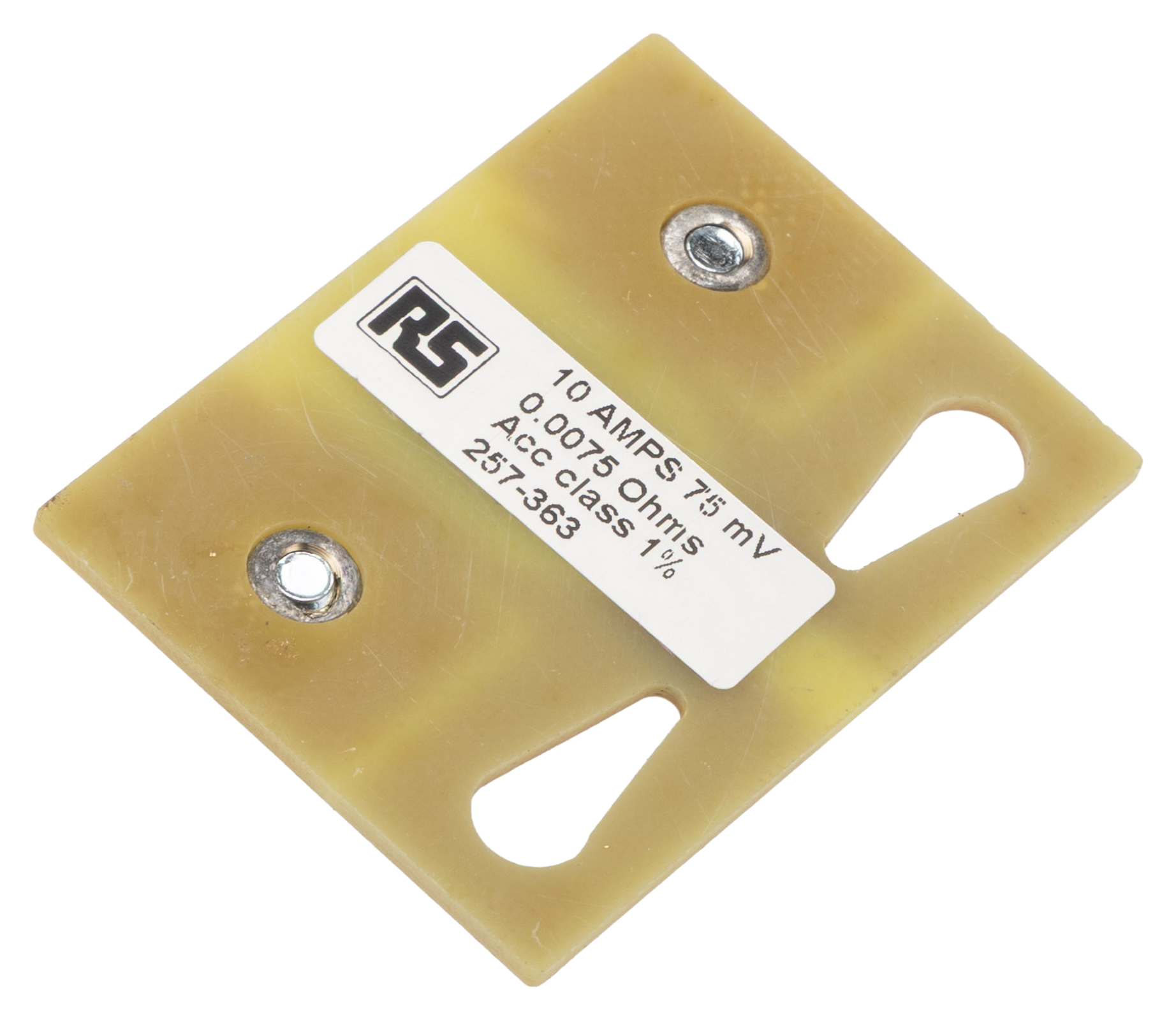 shr10a75 HOBUT Plate Shunt, 10 A Max 75mV, ±1.5 % Accuracy