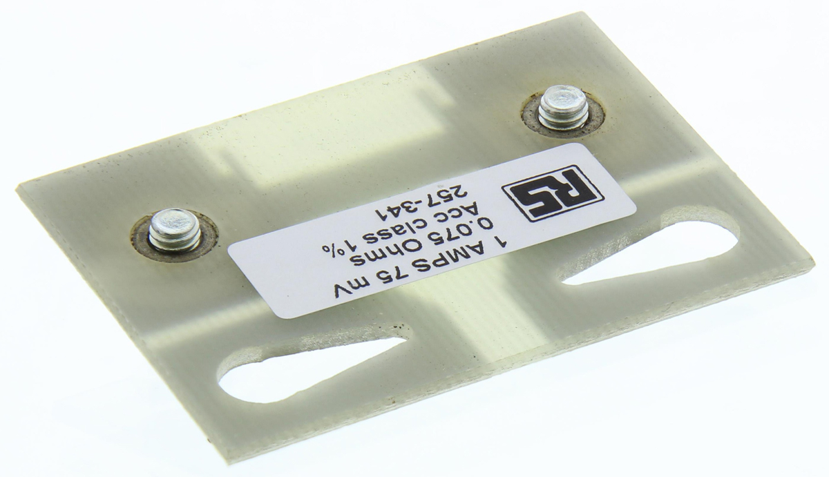 shr1a75 HOBUT Plate Shunt, 1 A Max 75mV, ±1.5 % Accuracy
