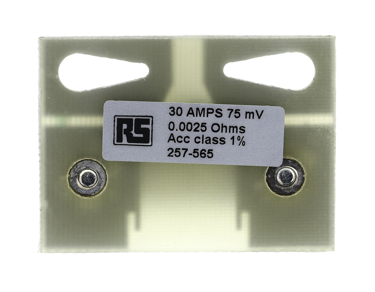 shr30a75 HOBUT Plate Shunt, 30 A Max 75mV, ±1.5 % Accuracy