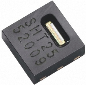 Sensirion SHT2x Series, Digital Output Temperature & Humidity Sensor, Surface Mount, Serial-I2C, ±1.8 %RH, 6-Pin DFN