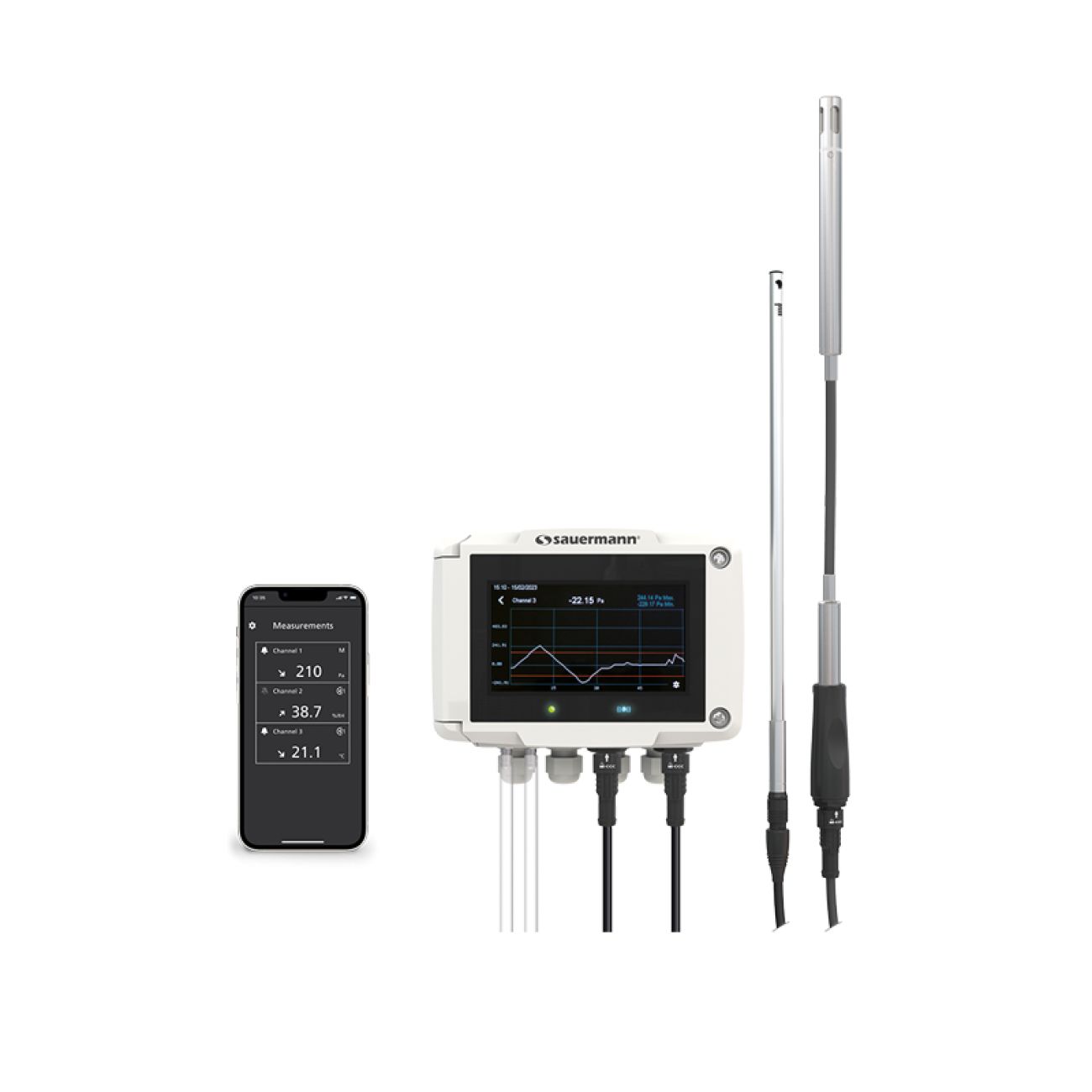 SAUERMANN. Si-C320 Air Quality Data Logger, RS485, 2 Channel