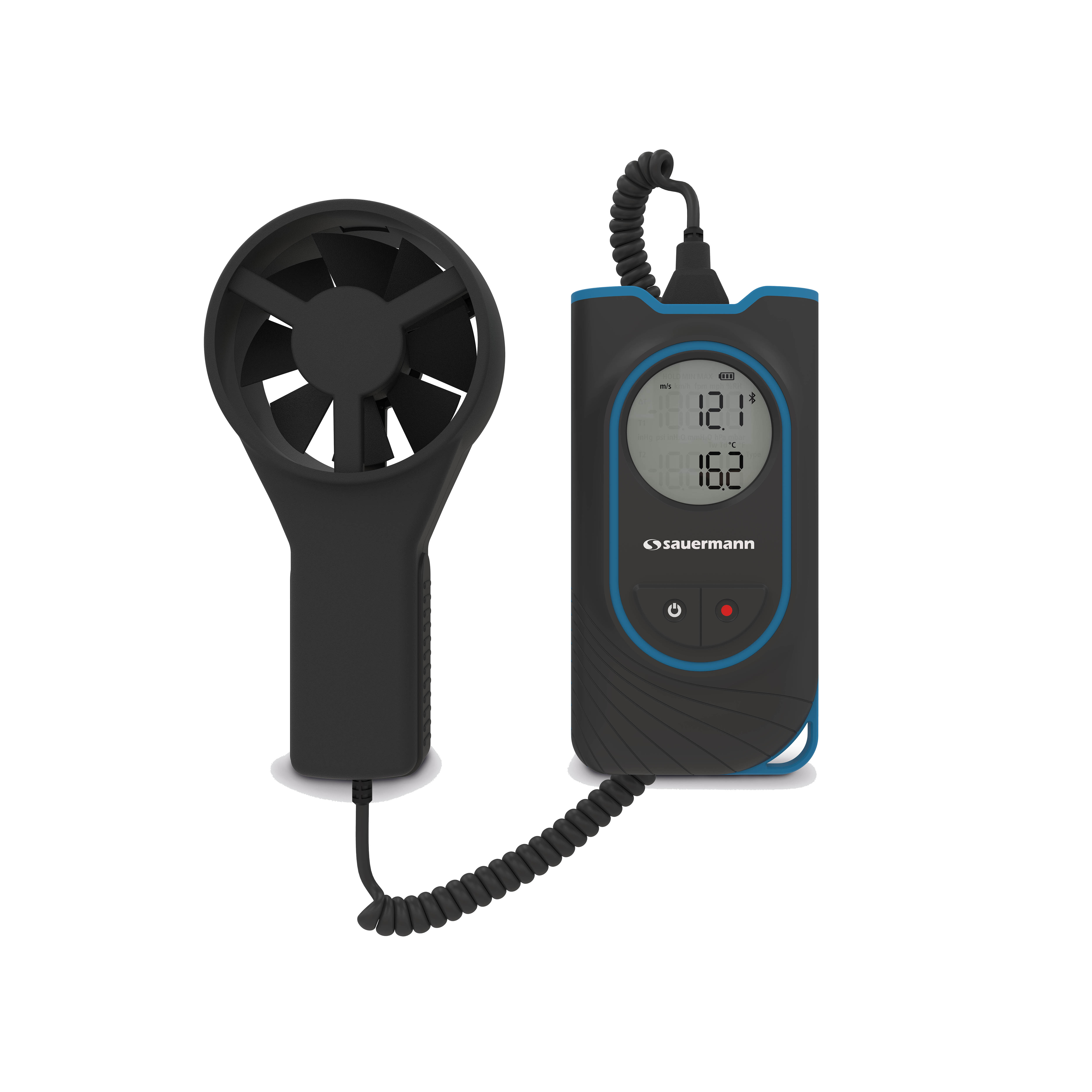 SAUERMANN. Rotary Vane Anemometer, Measures Temperature, Air Flow, Air Velocity, 30 m/s