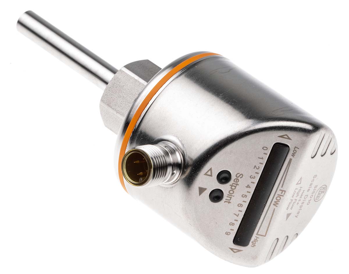 ifm electronic Si5010 Series, Threaded Flow Controller, 3000 cm³/s, PNP Output, 18 mm Pipe 36 V dc