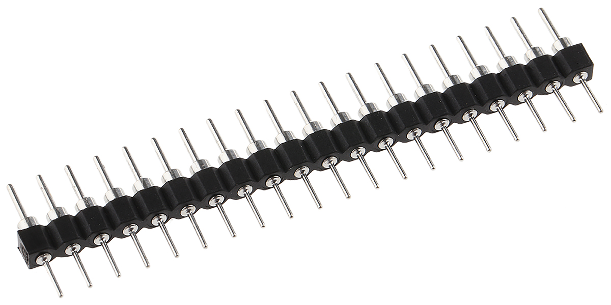E-TEC SIB Series Straight Through Hole Pin Header, 20 Contact(s), 2.54 mm Pitch, 1 Row, Unshrouded