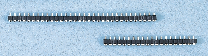 E-TEC SIB Series Straight Through Hole PCB Socket, 32-Contact, 1 Row, 2.54 mm Pitch Solder