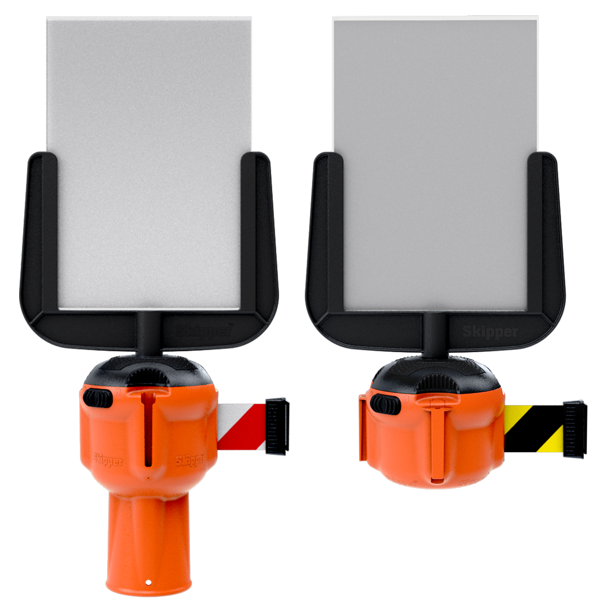 sign01 Skipper Black Safety Barrier, Polycarbonate, 266 mm