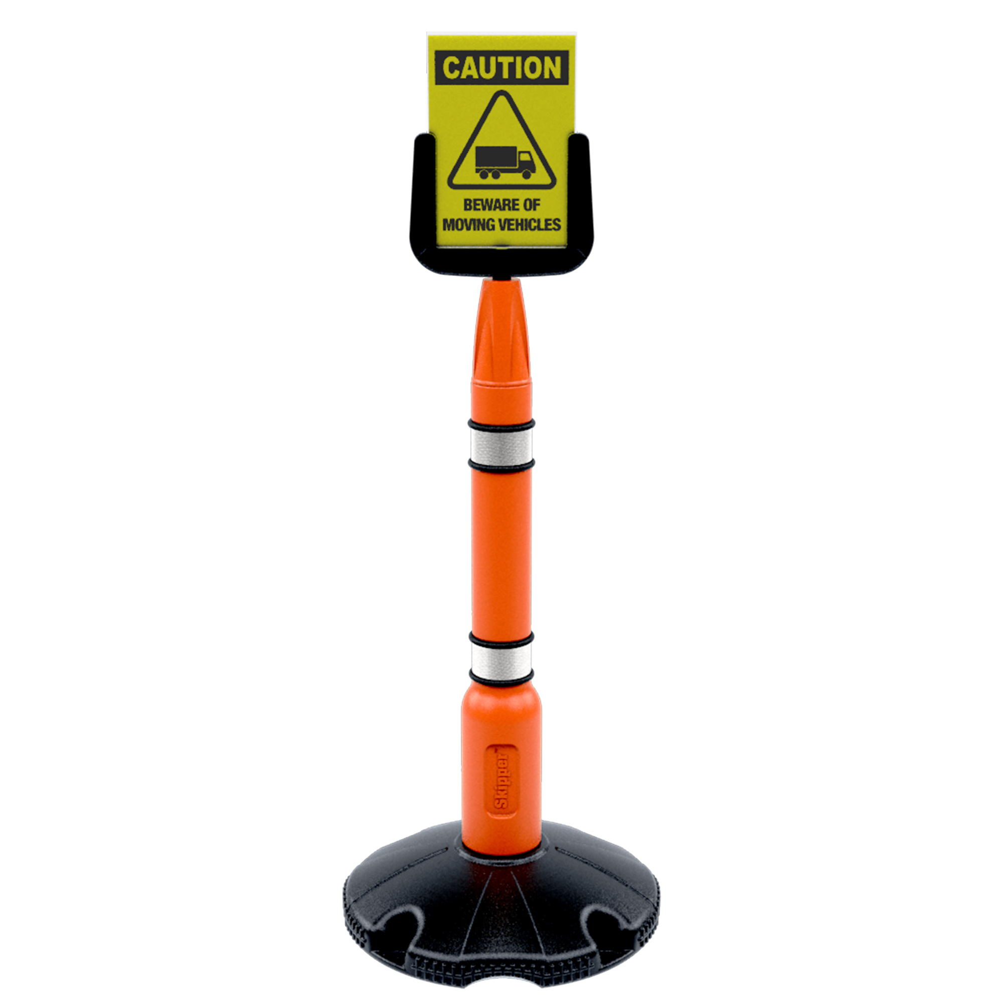sign01 Skipper Black Safety Barrier, Polycarbonate, 266 mm