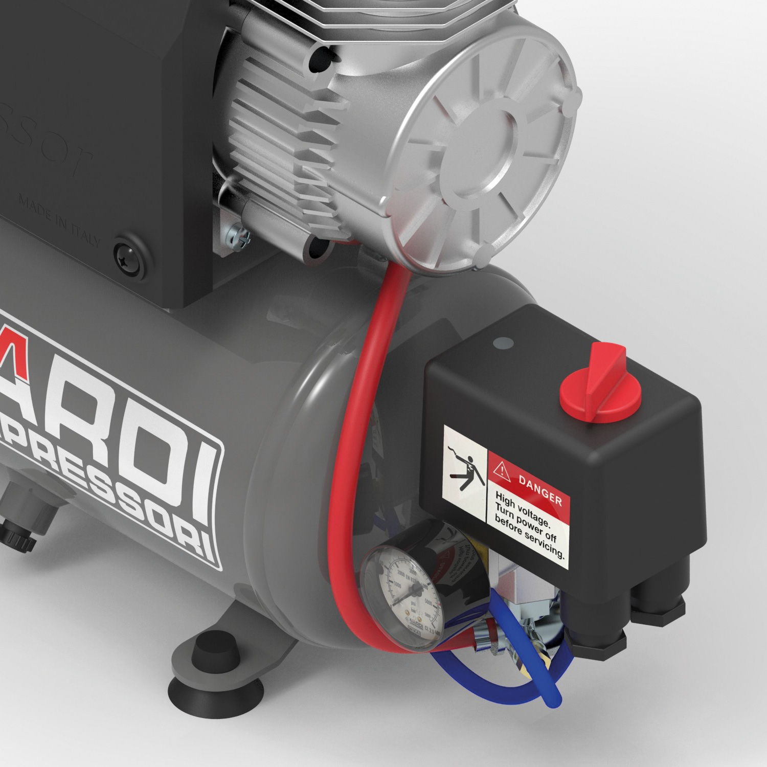 sil56012 Nardi 956 W Air Compressor, 145 psi, 10 kg, 5 L