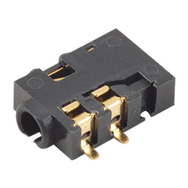Same Sky Jack Connector 2.5 mm Surface Mount Male Jack Connector, 0.3A