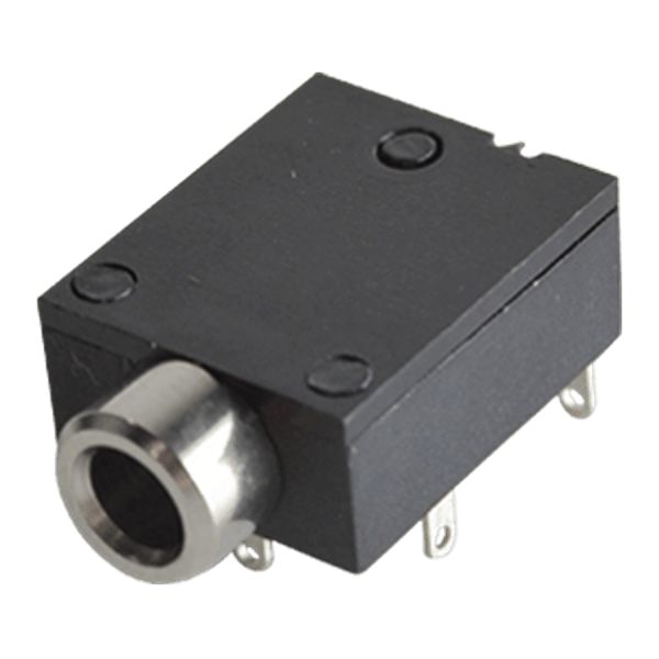 Same Sky Jack Connector 3.5 mm Through Hole Male Jack Connector, 1A