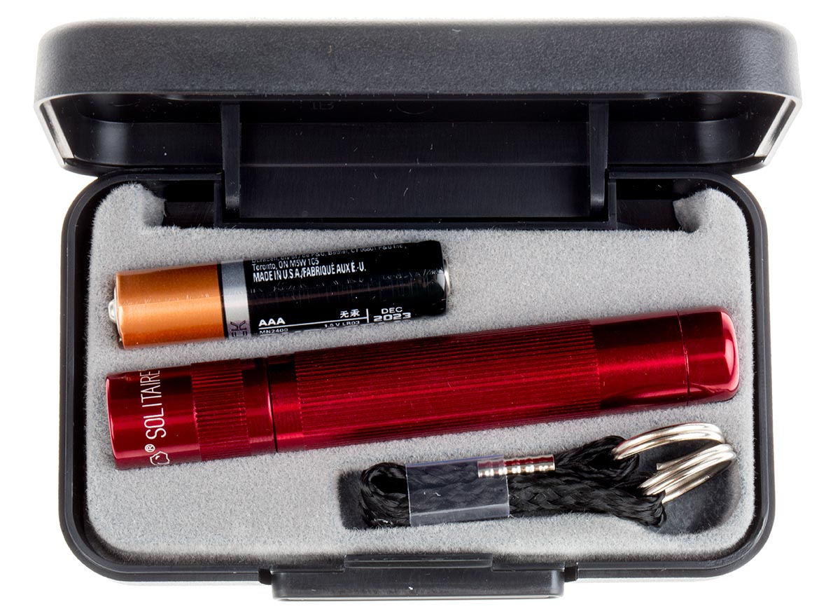 sj3a032 Maglite LED Keyring Torch Red 37 lm, 81 mm