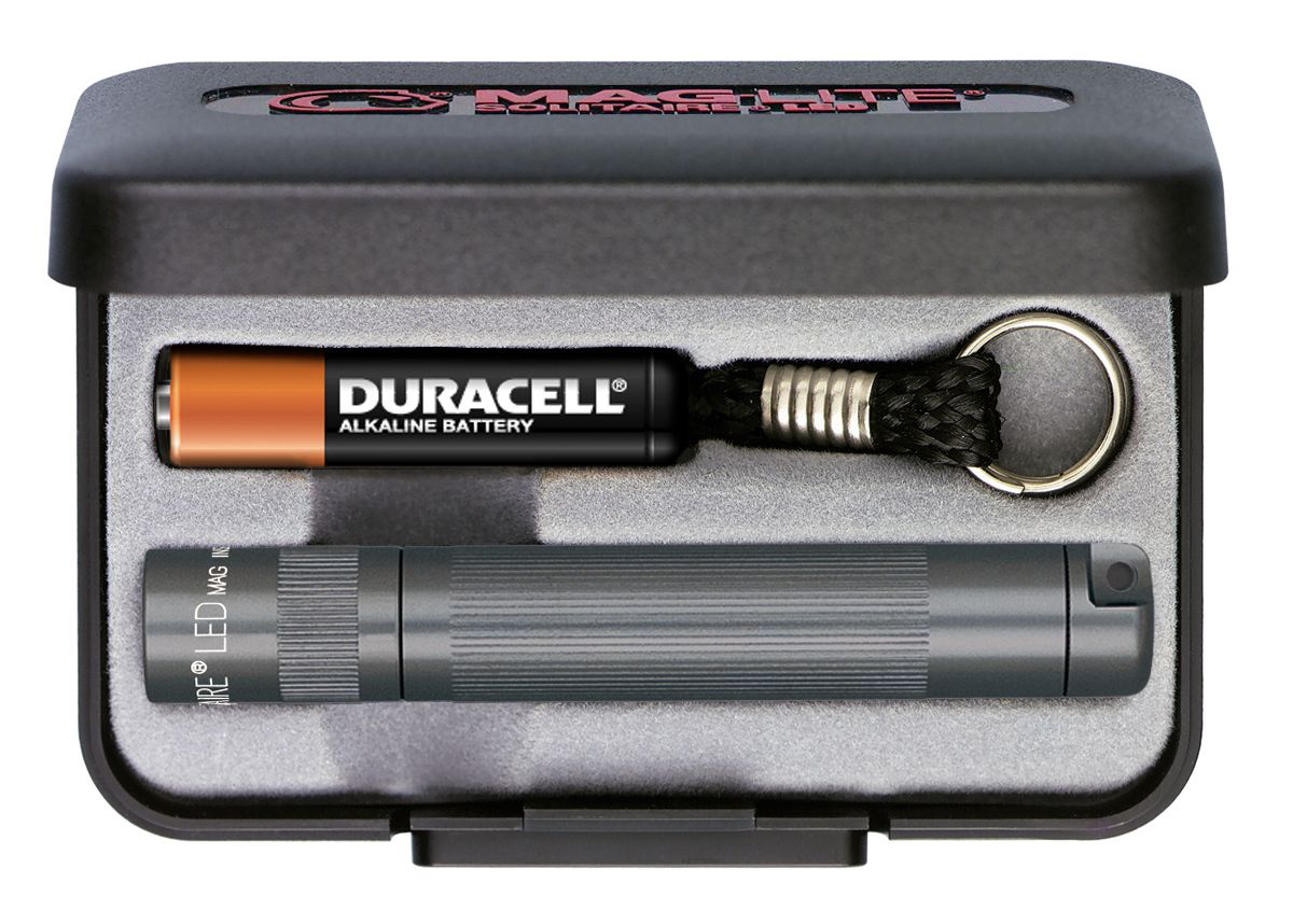 sj3a092 Maglite LED Keyring Torch Grey 37 lm, 81 mm